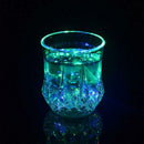 LED Flashing Glowing Water Liquid Activated Light-up Cup Party Glass Mug A5K3