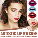 Self Adhesive Glittering DIY Makeup Lip Tattoo Decals Stickers for Party Prom