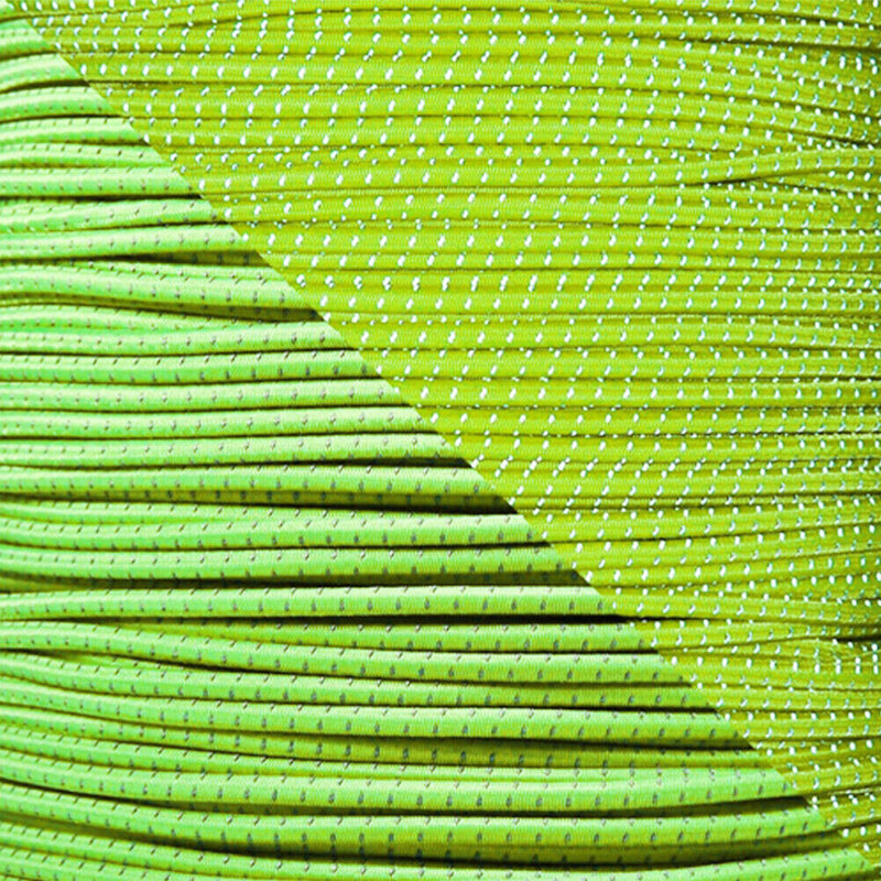 Elastic Reflective Outdoor Camping Tent Rope with Carabiner Hook (Green)