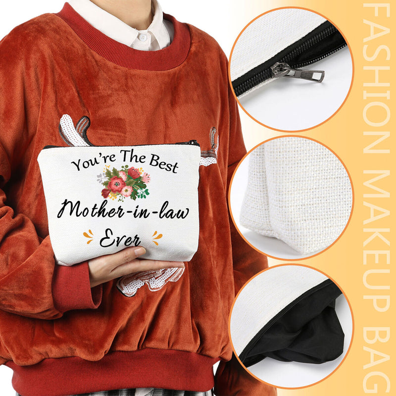 Women Mother-in-law Makeup Bags Zipper Canvas Hanging Toiletries Organizers