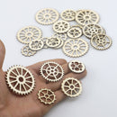 Circular Saw Shape Wood Chips DIY Handmade Cutout Craft Wedding Decor Slices