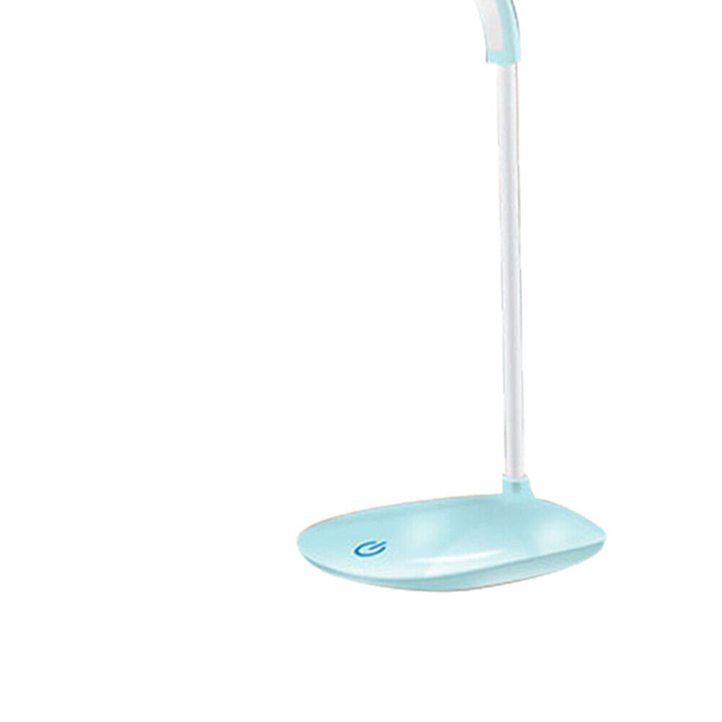 LED Table Lamp USB Eye Protection Touch Kids Bedroom Night Light (Blue) Newly