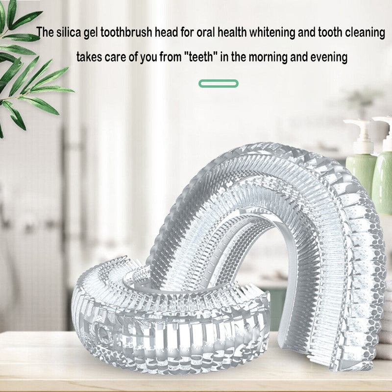 Silicone 360 Degrees Toothbrush Smart Ultrasonic Teeth Brush Replacement Heads