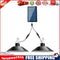 2 in 1 Split Solar Chandelier LED Remote with Cable Yard Lamp (2 Head B)