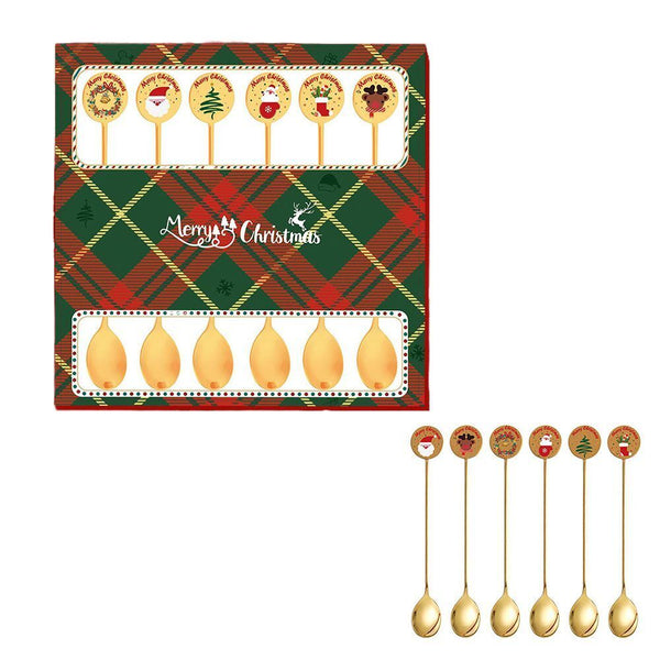 With Gift Box Stainless Steel Coffee Spoons Dessert Cutlery Set Stirring Spoon