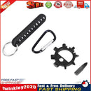 12 in 1 Screwdriver Anti-lost Keychain Opener Bicycle Multi Repair Tools Newly