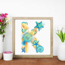 5D DIY Diamond Painting Kits Starfish Letter K Full Round Drill Art (G664)