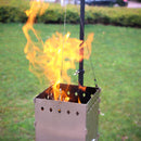 Outdoor Camping Hiking Wood Burning Stoves Stainless Steel Bonfire Hanging Stove