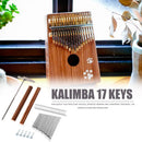 17 Key Kalimba Steel Key+Wood Bridge+Steel Tuning Hammer Musical Instrument