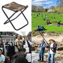 2xLightweight Folding Stool Outdoor Camping Picnic Travel Chair(Camouflage)