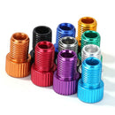 40x Bicycle Valve Adapters Aluminum Presta to Schrader Valve Converter Tire Part