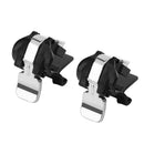 2pcs S4 Phone Gamepad Trigger Fire Button Aim Key L1 R1 Controller (Black)