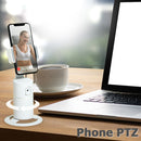 360 Rotation Face Tracking Tripod Phone Holder Live Video Gimbal (White) Newly