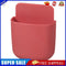 Wall Storage Box Phone Plug Holder Rack Desktop Organizer Stand (Red)