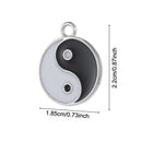 Making Gift Tai Chi Charms Yin Yang Pendant Jewelry Accessories White Black