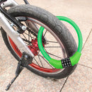 Bicycle Locks 4 Digit Password MTB Road Bike Security Cable Lock (Green) Newly