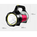 Torch USB Rechargeable Powerful Flashlight Portable Searchlight Long Shots Lamp