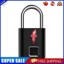Fingerprint Padlock Luggage Gym Locker USB Rechargeable Thumbprint Lock