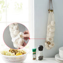 Net Fruit Vegetable Garlic Onion Hanging Storage Bags Reusable Organizers Newly