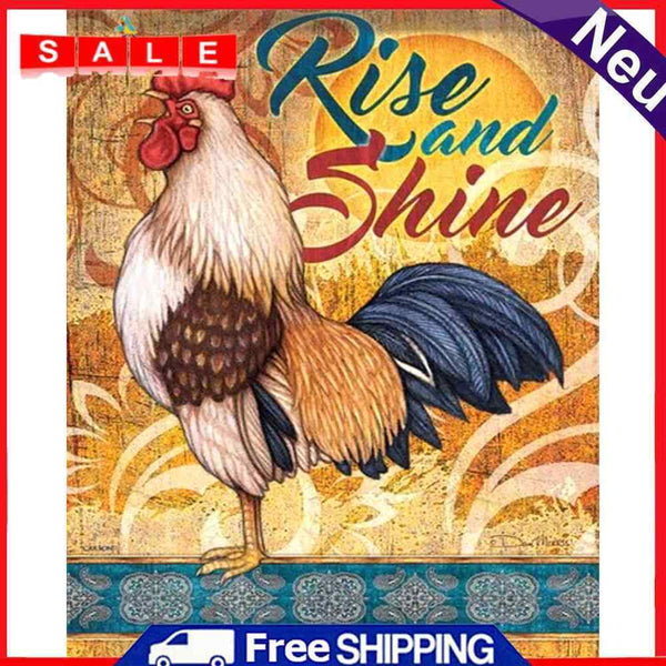 Canvas Paint By Numbers Chicken Oil Hand Painted Drawing Kit Home Decoration
