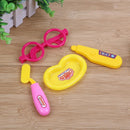 15pcs Children Doctor Pretend Play Set Portable Suitcase Medical Tool(Pink)