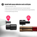Fish Landing Net Connector Quick Release Adapter Anti-Rotation Dip Net Rod Parts