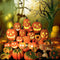 8 inch Halloween Pumpkin Night Light Talking Pumpkin Lantern Scene Layout Newly