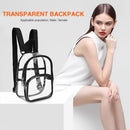 Unisex Students Fashion Transparent Backpack Travel School Women Men Knapsack