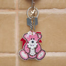 5pcs DIY Full Drill Special Shape Diamond Painting Bear Key Ring Embroidery Gift