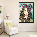 5D DIY Full Drill Diamond Painting Butterfly Girl Cross Stitch Embroidery