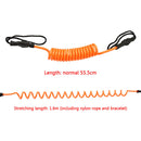 Elastic Coiled Raft Kayak Safety Hand Rope Stand Up Paddle Board Surfing Leas