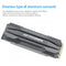 SSD Heatsink Cooler Aluminum M.2 2280 NVME Solid State Disk Radiator (Gray)