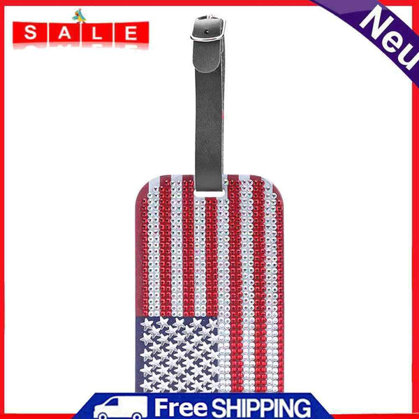 DIY Special Shaped Diamond Painting Star Stripe Flag Craft Luggage Boarding Pass
