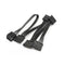 Molex 4 Pin Male to SATA 15 Pin Female Power Supply Cable 1 to 5 Cord 30 Inch
