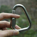 Triangle Mountain Rock Climbing Steel Screw Carabiner Lock X9U0 N7P5 Outdoo J1J2