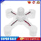 3PC 3 in 1/4 in 1/5 in 1 E27 to E27 Base Socket Splitter LED Light Lamp (B)