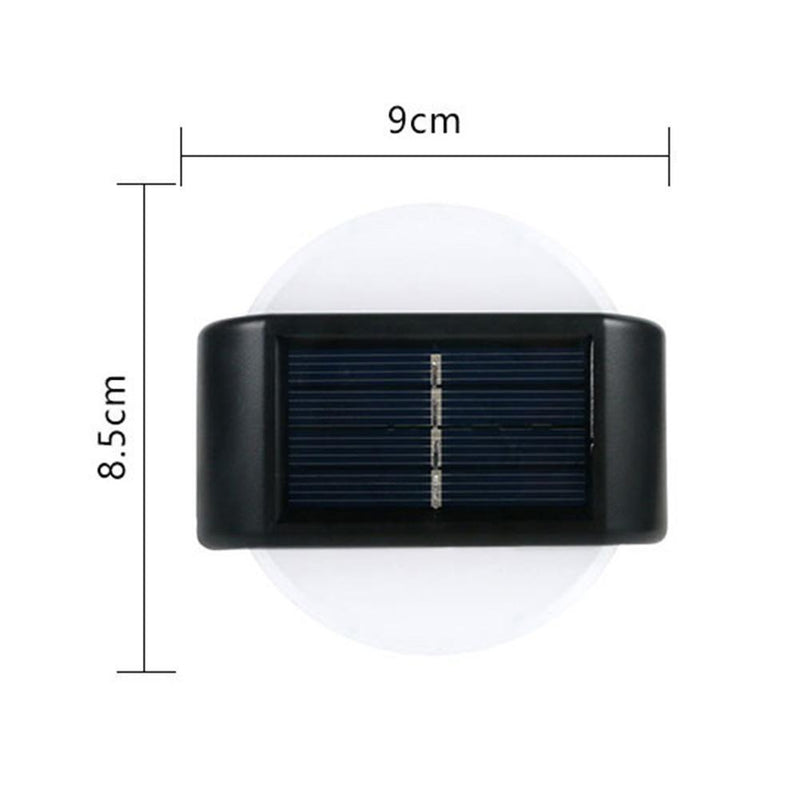 2 Packs Solar Light Garden Decor Solar Lamp Outdoor for Home (Round WarmLig