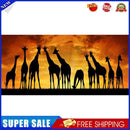 Giraffes at Sunset Oil Paint By Numbers Kits DIY Handpainted on Canvas Art