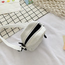 3pcs Women Canvas Patchwork Crossbody Bag Casual Mini Handbags (White)