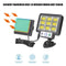 Solar Wall Light Outdoor Waterproof Motion Sensor Outdoor Garden Lamp (A)