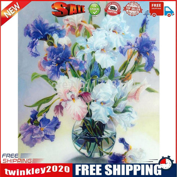 40x30cm Flowers in Vase DIY 5D Diamond Painting Cross Stitch Needlework