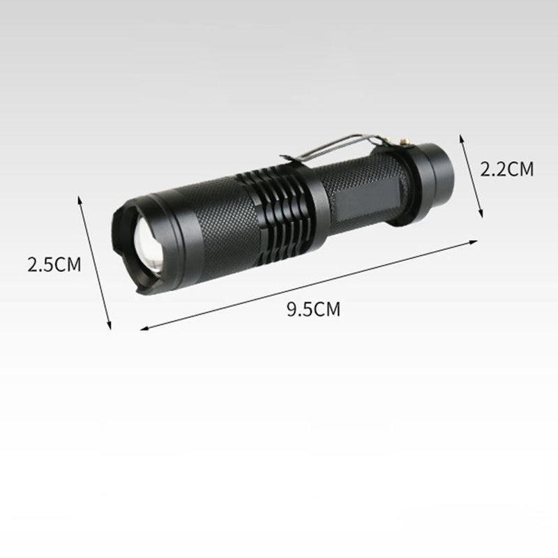 zoom USB Charging Zoomable Torch Lamp COB side light LED Glare Glashlight
