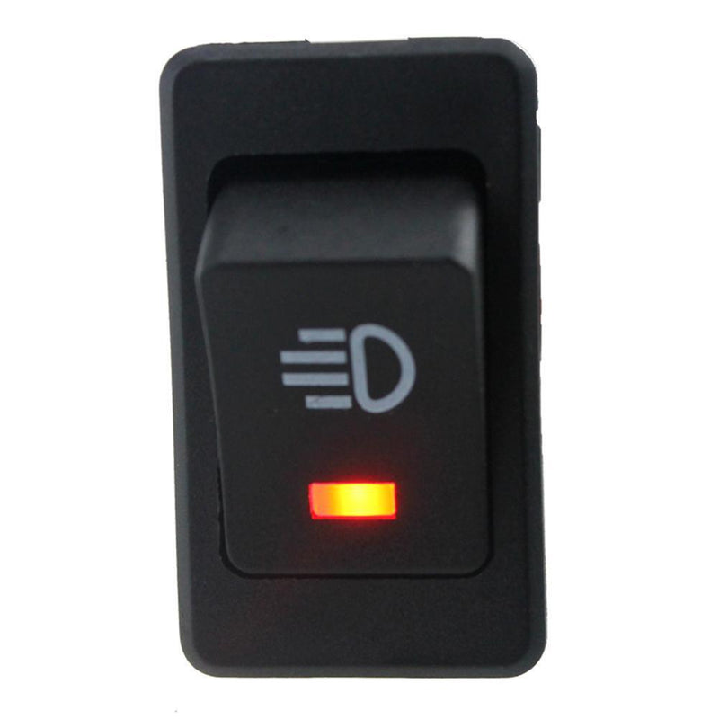 12V 35A 4 Pin Fog Light Rocker Switch with LED for Car Truck Dash (4 Color)