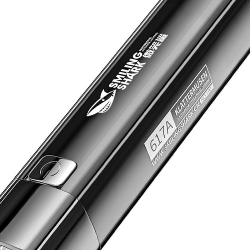 LED Flashlight 280LM Bright USB 3 Fashion Outdoor Home Camping Torch (Black)