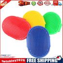 Dog Cat Bath Brush Rubber Glove Hair Fur Grooming Massage Pets Supplies