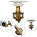 Sink Drain Plug Wash Basin Bounce Drain Filter With Anti-clogging Basket