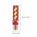 COB 5730 14SMD 12V Dome Map Car LED Reading Bulbs License Plate Light T10 W5W