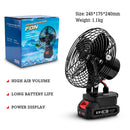 #A 8 inch Portable Fan 2 Gears Adjustable High Power Fan for Makita Lithium Batt