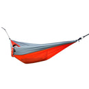 Nylon Parachute Fabric Double Hammock Orange Gray Backyard Relax Supplies