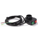 2 in 1 Electric Scooter Headlight Taillights Horn Switch E-Bike Head Rear Light